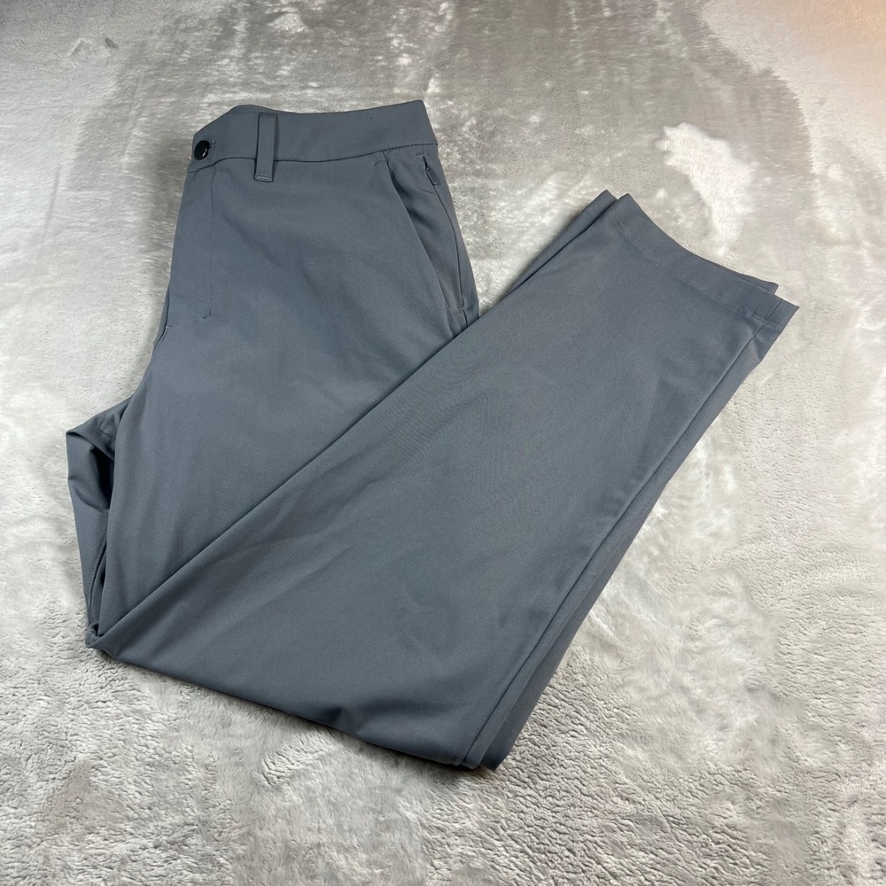 Lululemon Mens 32 Commission Slim-Fit Pant Grey Warpstreme Golf Trousers LM5AR2S